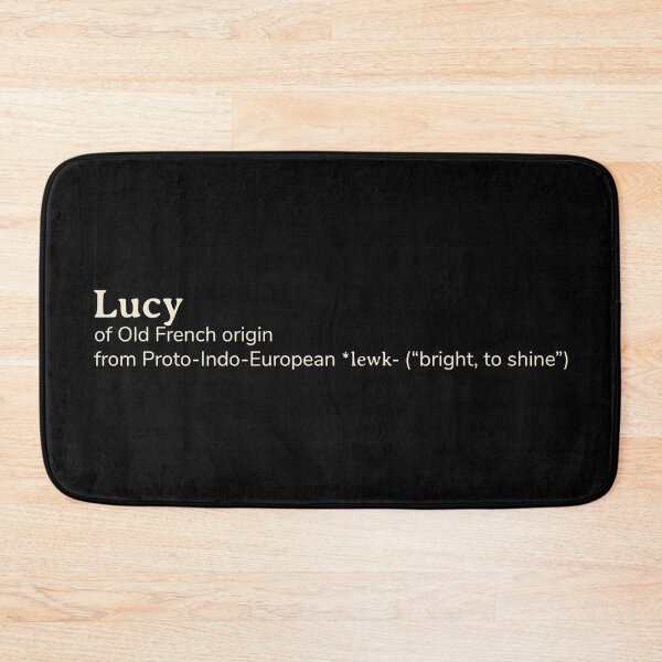 Item preview, Lucy name etymology designed and sold by YourNameStory.