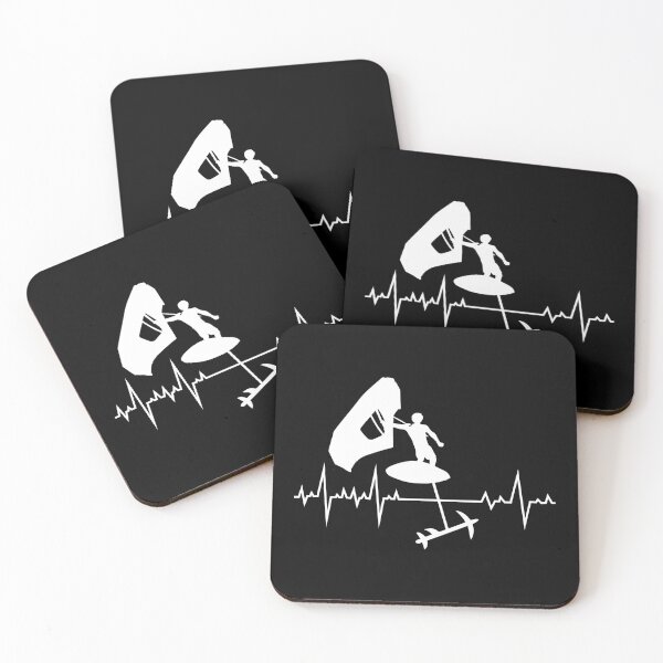 Item preview, Wing Foiling Surfing Heartbeat Funny designed and sold by CuteDesigns1.