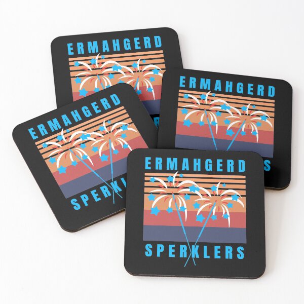 Item preview, Ermahgerd Sperklers 4th of July designed and sold by ThreadsNouveau.
