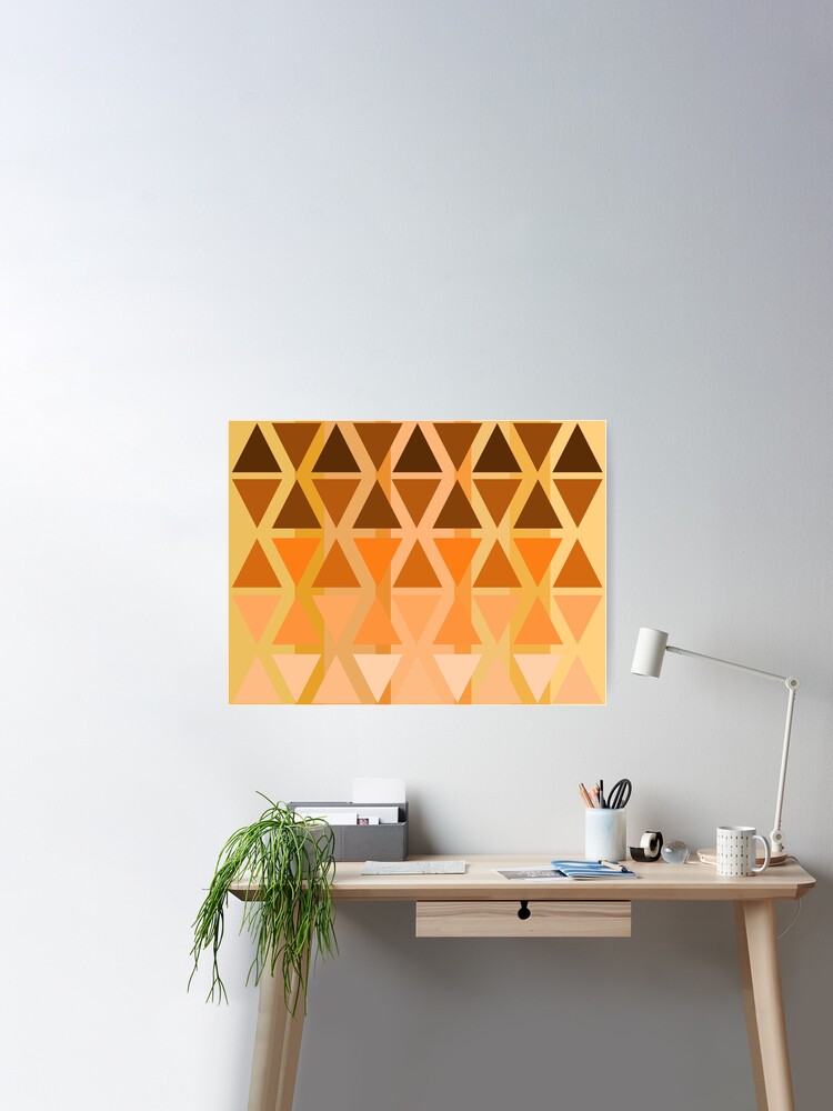 Seamless triangle pattern Poster