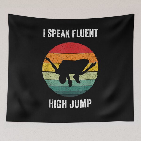 Item preview, I Speak Fluent High Jump Vintage Track And Field Gift  designed and sold by avareid3.