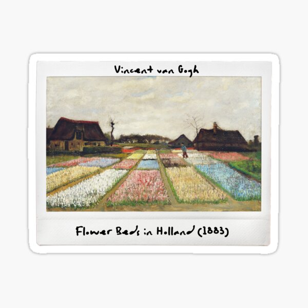 Vista previa del artículo con la obra «Macizos de flores en Holanda (1883) de Vincent Van Gogh», diseñado y vendido por polart-film.