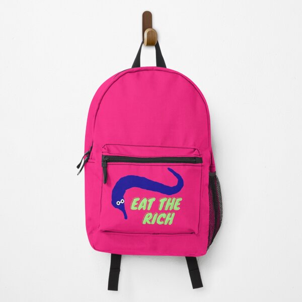 Item preview, Eat the rich worm on a string blue designed and sold by HR-the-Chemist.