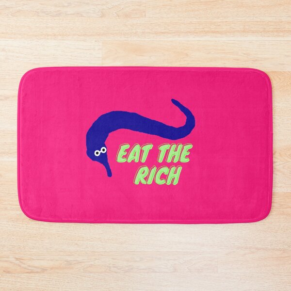Item preview, Eat the rich worm on a string blue designed and sold by HR-the-Chemist.