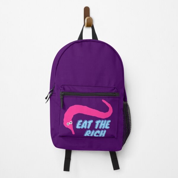 Item preview, Eat the rich worm on a string pink designed and sold by HR-the-Chemist.