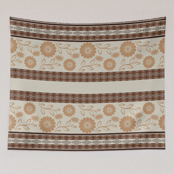 Item preview, Geometric ethnic oriental pattern in brown  designed and sold by Patcha555.