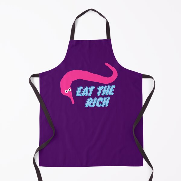 Item preview, Eat the rich worm on a string pink designed and sold by HR-the-Chemist.