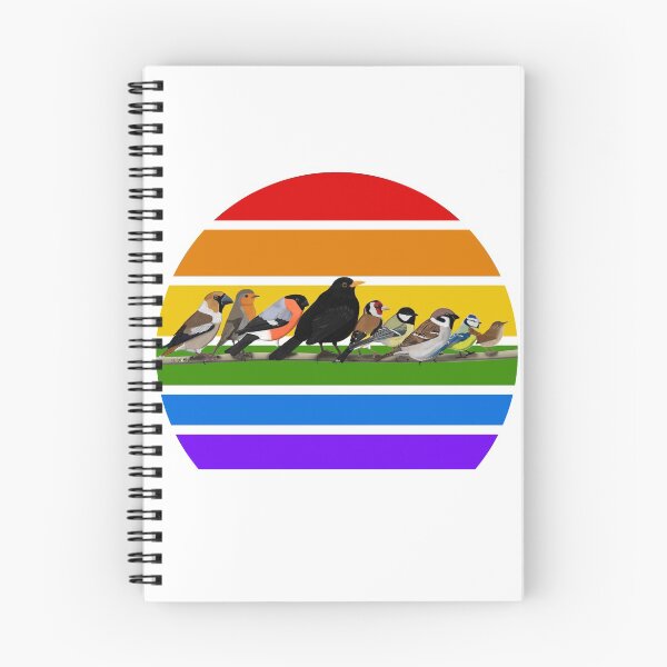 Item preview, Backyard Birds Rainbow Bird Birdlover Birdwatcher Diversity Pride designed and sold by jz-birds.