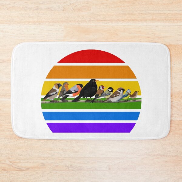 Item preview, Backyard Birds Rainbow Bird Birdlover Birdwatcher Diversity Pride designed and sold by jz-birds.
