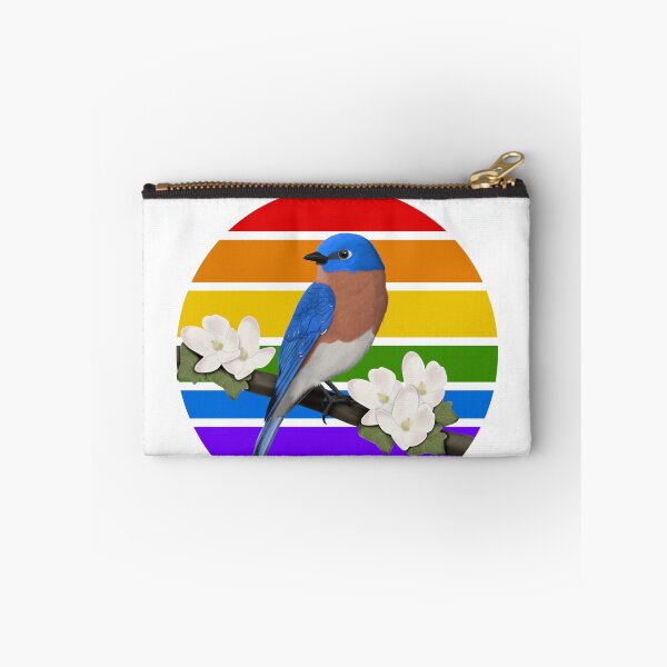 Item preview, Eastern Bluebird Rainbow Bird Birdlover Birdwatcher Diversity Pride designed and sold by jz-birds.