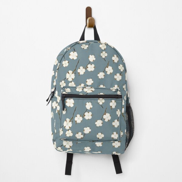 Item preview, Dusty Blue Cotton Blossom Pattern designed and sold by Jyn Branik.