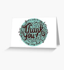Thank You Very Much Greeting Card