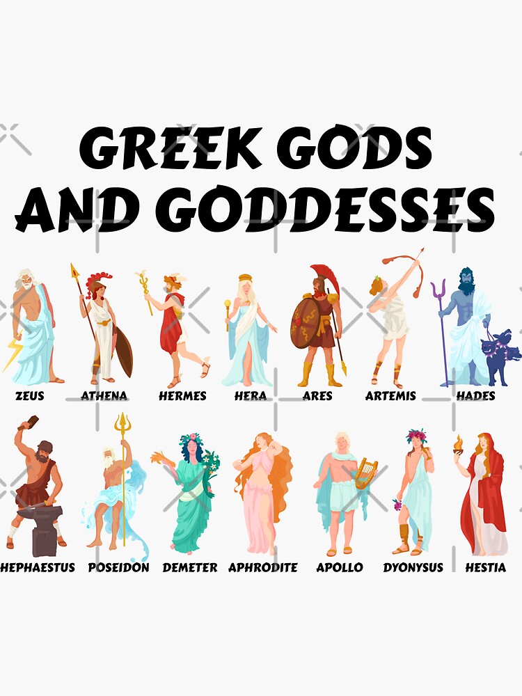 Greek Goddess Stickers for Sale  Ancient greek gods, Greek gods