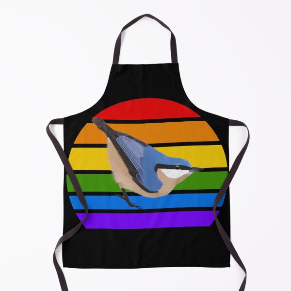 Item preview, Nuthatch Rainbow Bird Birdlover Birdwatcher Diversity Pride designed and sold by jz-birds.