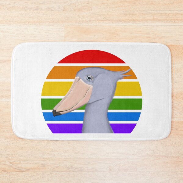Item preview, Shoebill Rainbow Bird Birdlover Birdwatcher Diversity Pride designed and sold by jz-birds.