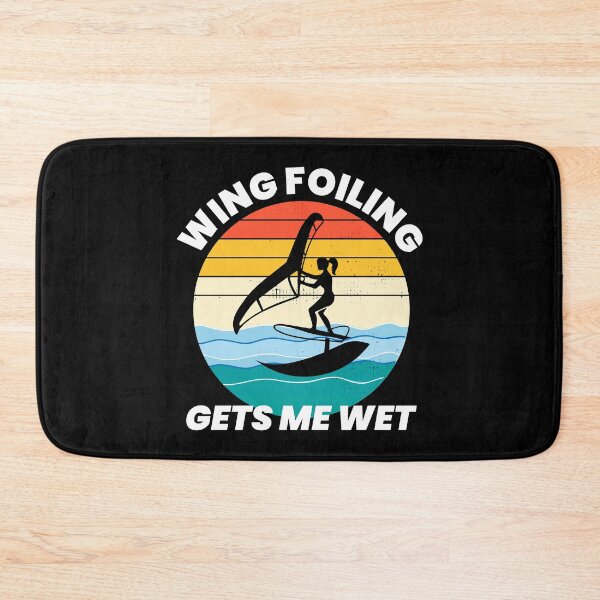Item preview, Wing Foiling Surfing Vintage Retro Sunset Funny designed and sold by CuteDesigns1.