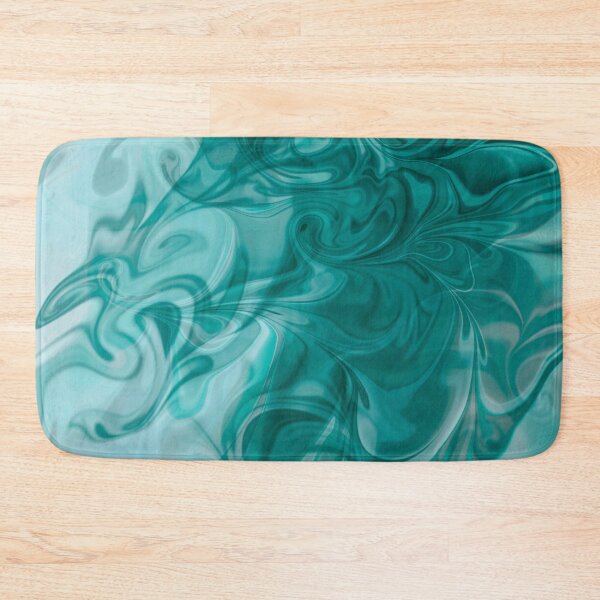 Item preview, Marble abstract in turquoise green digital pattern  designed and sold by Bonheurem.
