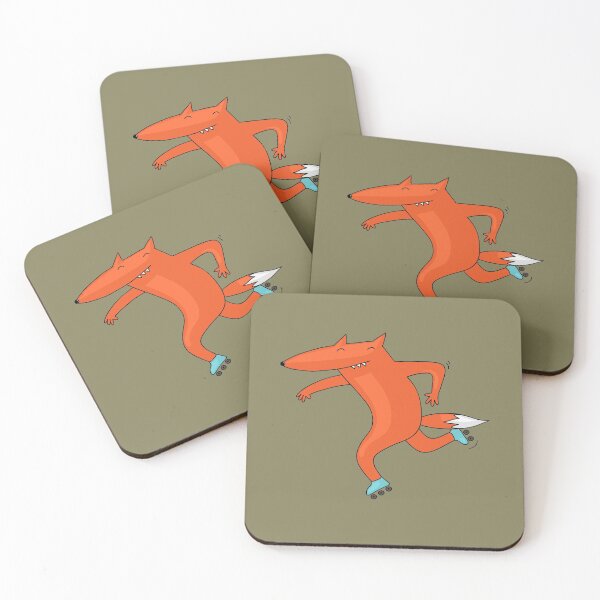 Item preview, fox rollerskating designed and sold by zsooofija.