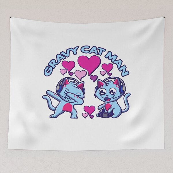 Item preview, gravycatman gamer and cute hearts designed and sold by kader011.
