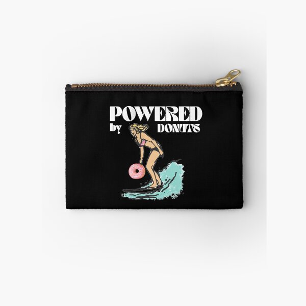 Item preview, Surfing Powered by Donut. Funny Dessert Lover and Surfer Illustration designed and sold by KaylaStudio.