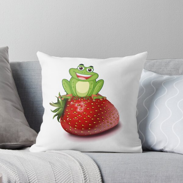 Item preview, Cute Frog with Strawberry designed and sold by Mohsin0.