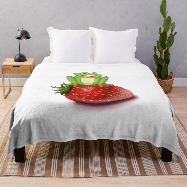 Item preview, Cute Frog with Strawberry designed and sold by Mohsin0.