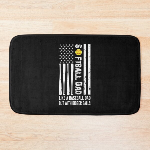 Item preview, Softball Dad Like a Baseball But With Bigger Balls USA Flag Men designed and sold by clothesy7.