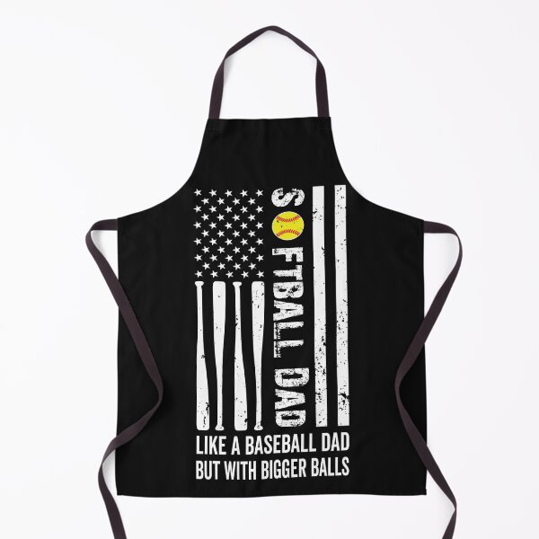 Item preview, Softball Dad Like a Baseball But With Bigger Balls USA Flag Men designed and sold by clothesy7.