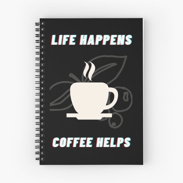 Item preview, Life happens coffee helps designed and sold by Aura __Print.