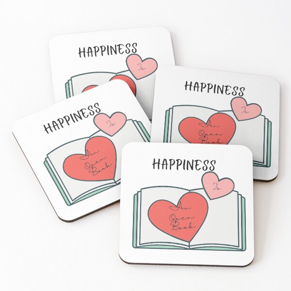 Item preview, Happiness is an open book designed and sold by FamilyCurios.