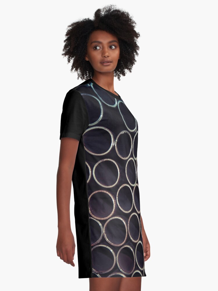 Thumbnail 2 of 5, Graphic T-Shirt Dress, Hexagonal Texture designed and sold by Claudiocmb.