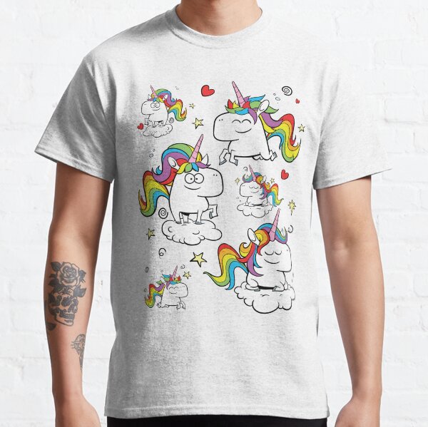 Rainbow Unicorns Classic T-Shirt