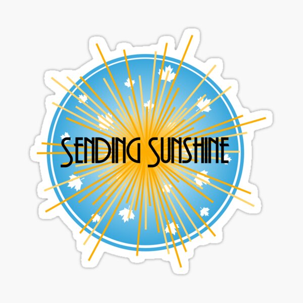 Galaxy Explosion Sending Sunshine Sticker Sticker