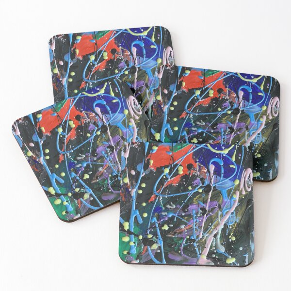 Item preview, Multicolor Mystic Energies, abstract design. designed and sold by Art With Impact – Statement Art & Apparel for Deep Thinkers.