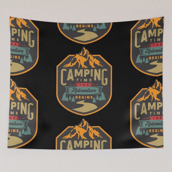 Item preview, camping sticker designed and sold by amy greaves.