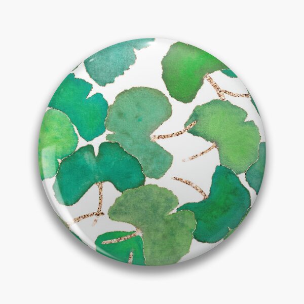 Item preview, Ginkgo leaves in Watercolor with Rose Gold Accent designed and sold by nabeArtist.