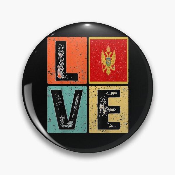 Item preview, Vintage Retro I Love Montenegro Flag For Montenegrin Pride  designed and sold by avareid3.