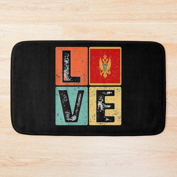 Item preview, Vintage Retro I Love Montenegro Flag For Montenegrin Pride  designed and sold by avareid3.