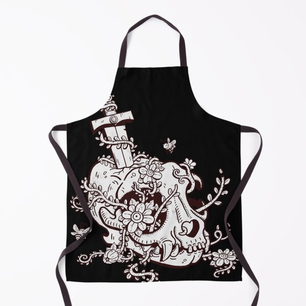 Item preview, Cat Skull Plant Tattoo designed and sold by WuduCreations.
