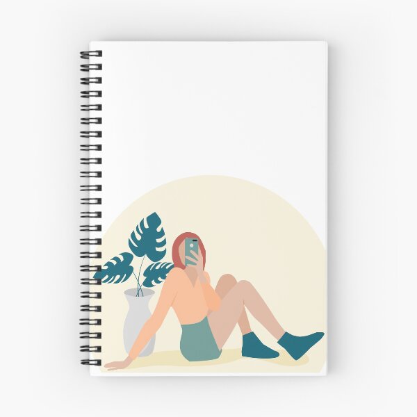 Item preview, Women sitting and taking picture on smartphone , Mirror view. designed and sold by Patcha555.