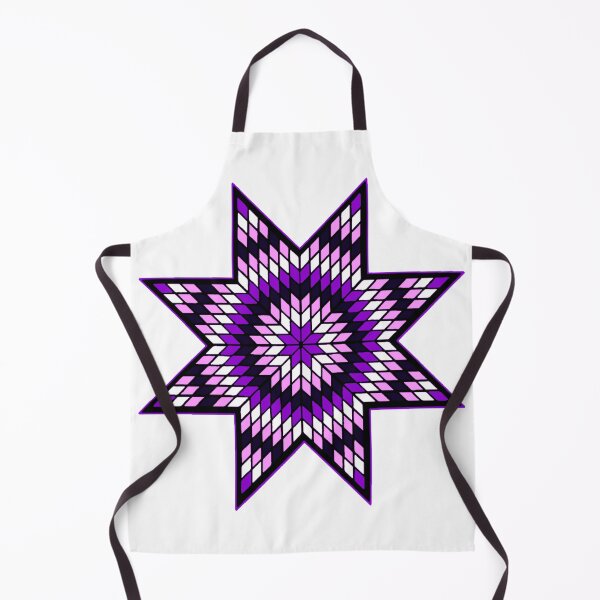 Item preview, Native American StarQuilt Design Purple, Pink, and White designed and sold by JMWCD.