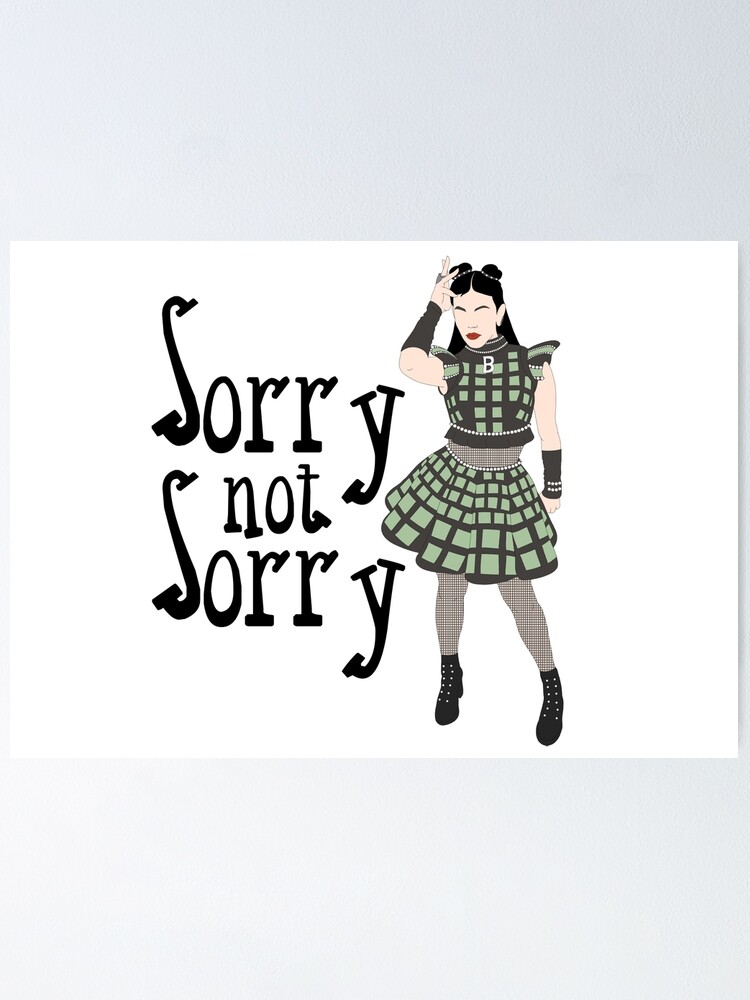 Sorry Not Sorry Poster