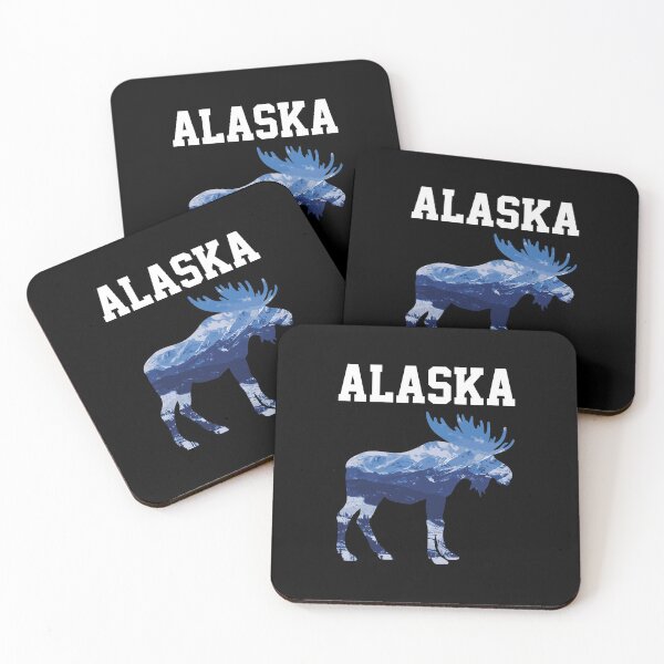 Item preview, Alaska Pure Nature Mountains Alaskan Moose Gift designed and sold by oersjacque.