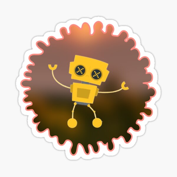 Aperçu de l'œuvre Cartoon builder dancing Robot créée et vendue par Badr Alaoui mortaji.