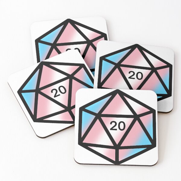 Item preview, Trans D20 designed and sold by Local Cosmic & Chaotic Gremlin Hoard.