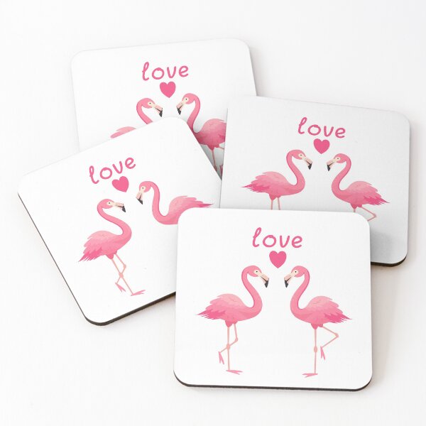 Item preview, A couple flamingo fall in love  designed and sold by Patcha555.