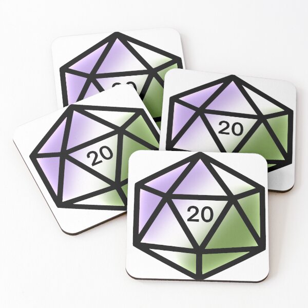 Item preview, Gender Queer D20 designed and sold by Local Cosmic & Chaotic Gremlin Hoard.