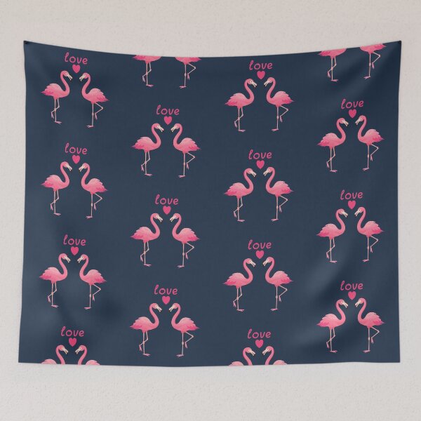 Item preview, A couple flamingo fall in love  designed and sold by Patcha555.