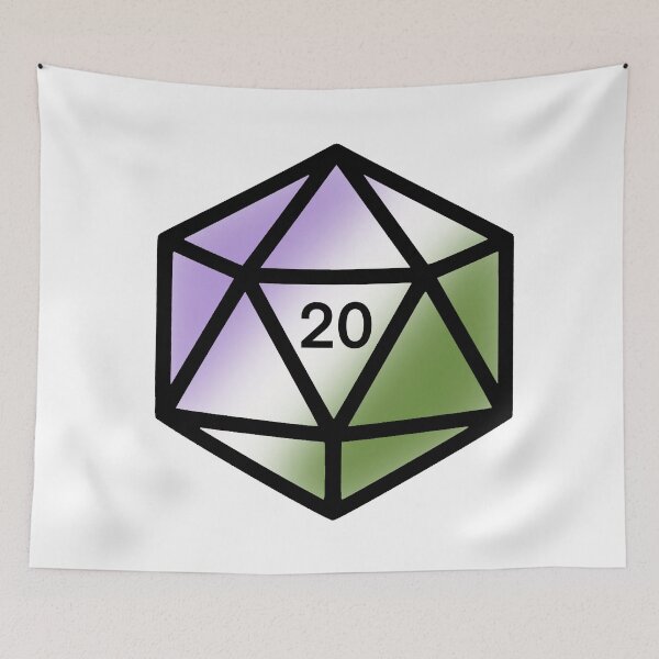 Item preview, Gender Queer D20 designed and sold by Local Cosmic & Chaotic Gremlin Hoard.
