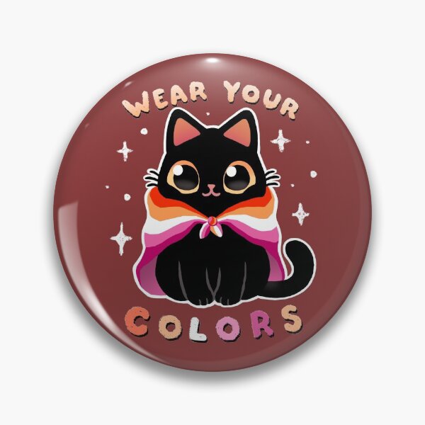Item preview, Lesbian LGBT Pride Cat - Kawaii Rainbow Kitty - Wear your colors designed and sold by BlancaVidal.